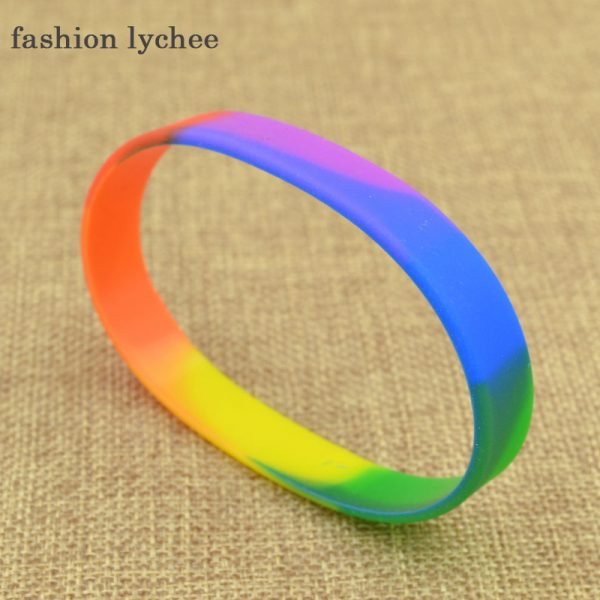 Rainbow Silicon Wristband Mist Lgbtq Foundation