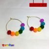 Rainbow Round Earrings - Image 2