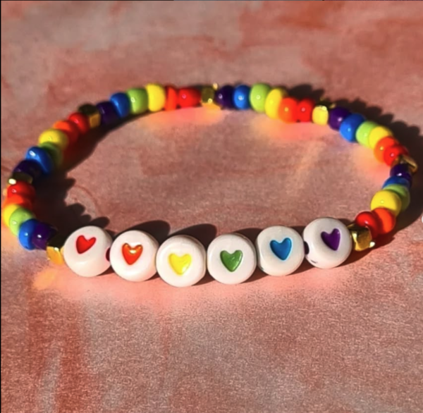 PRIDE hearts bracelet