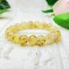 GMB: Unique Pattern Natural Stones Beaded Bracelet (Yellow) - Image 2