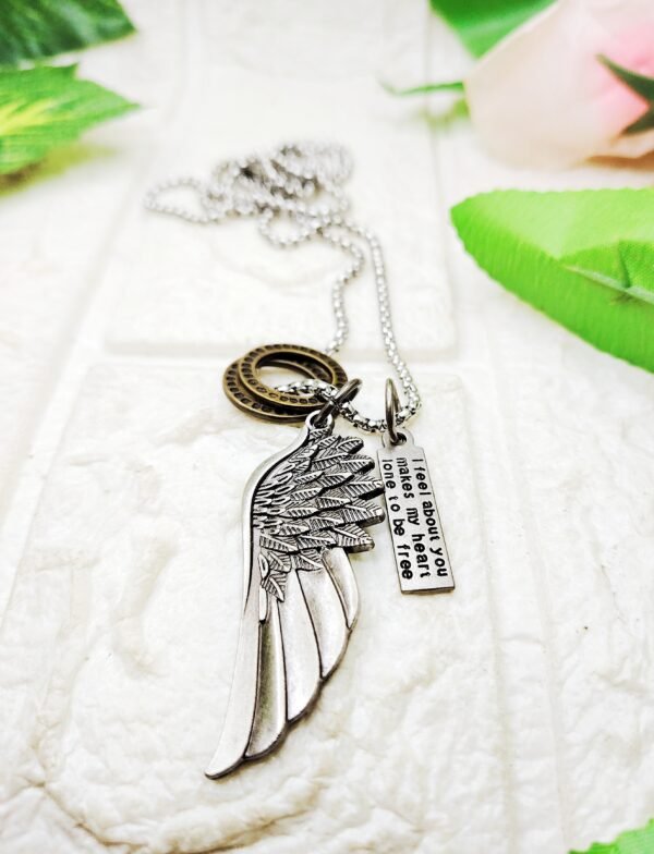 GMB: Layered Wings Pendant with Chain