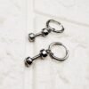 GMB – 316 Stainless Steel Dumbbell Earrings - Image 2