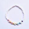 'PRIDE' word bracelet - white - Image 2