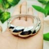 GMB – Wide Silver Tone Bracelet (Standard Adult Size) - Image 5