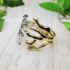 GMB – Wide Stainless Steel Branch Pattern Kada (Dual Tone) - Image 3