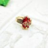 GMB – Elegant Bling Ring with Stones and Accents (Red) - Image 2