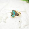 GMB – Elegant Bling Ring with Stones and Accents (Blue) - Image 2