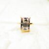 GMB – Quirky Adjustable Bling Pineapple Finger Ring (Clear Stone) - Image 2