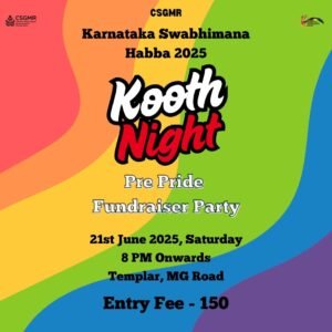 Kooth Night – Pre-Pride FUNDRAISER Party by Karnataka Swabhimana Habba 2025