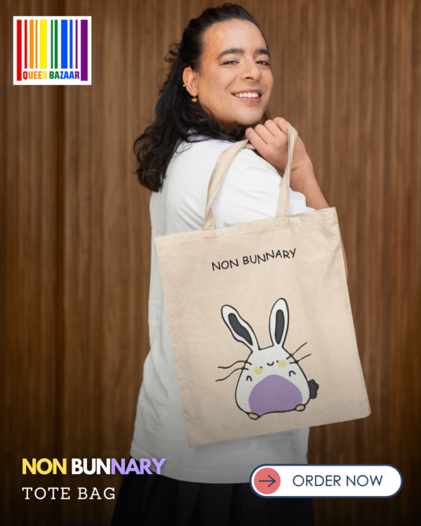 Non Bunnary tote bag,