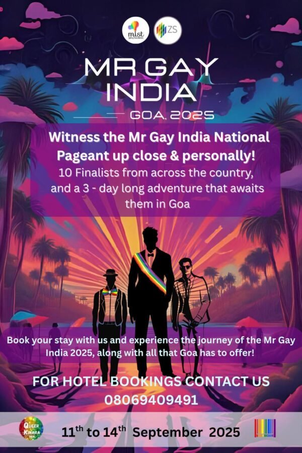 Mr. Gay India 2025 Goa Hotel Stay