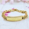 GMB – Gold Tone Classy & Sleek Wristband - Image 2
