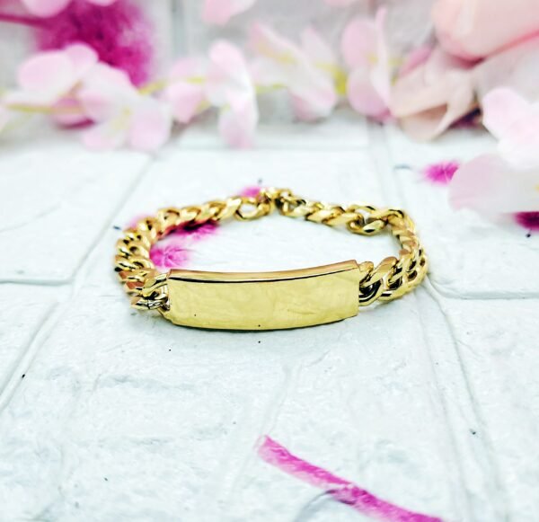 GMB – Gold Tone Classy & Sleek Wristband
