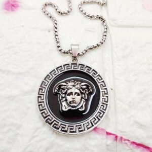 GMB – 3D Medusa Pendant with Chain (Steel)