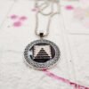 GMB – 3D Pyramid Pendant with Chain (Steel) - Image 2