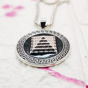 GMB – 3D Pyramid Pendant with Chain (Steel)