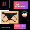 Lace Jockstrap (Free Size – Red, White & Black) - Image 2