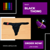 Thongs (Midnight Blue, Black & White) - Image 2
