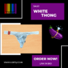 Thongs (Midnight Blue, Black & White) - Image 3
