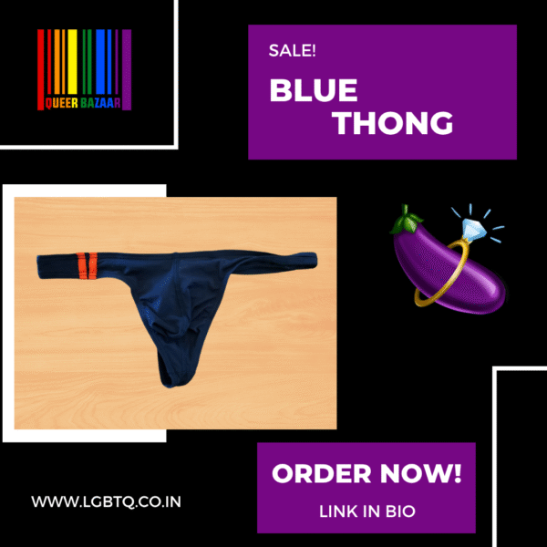 Thongs (Midnight Blue, Black & White)