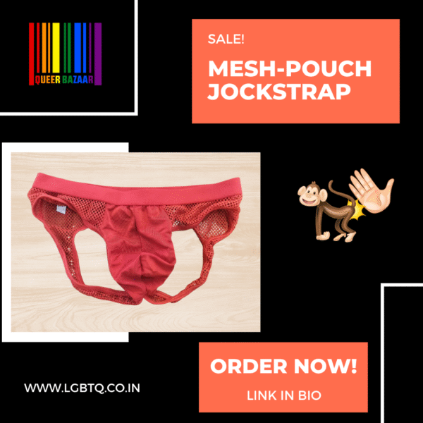 Mesh-Pouch Lace Jockstraps