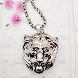 GMB – Lion Pendant with Chain (Heavy Duty Solid Steel)