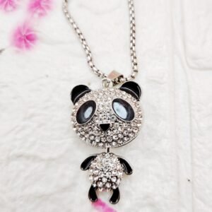 GMB – Cute Bling Panda Dangling Pendant with Chain