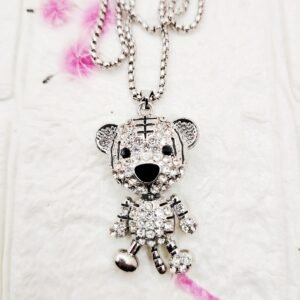 GMB – Cute Bling Tiger Pendant with Chain (Steel)