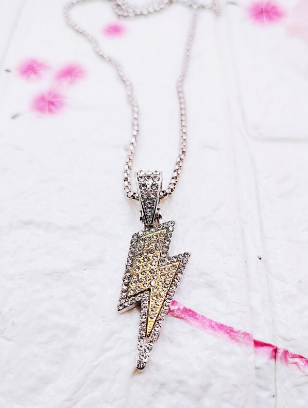 GMB: Bling Lightning Pendant With Chain