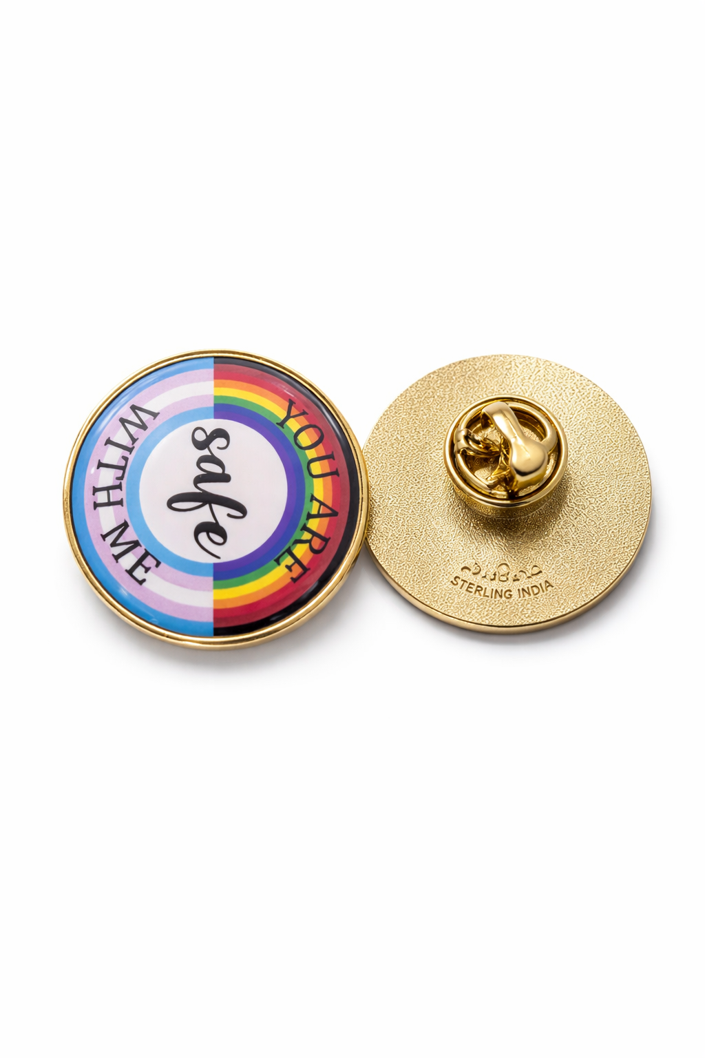 You Are Safe With Me Lapel Pin - Image 2