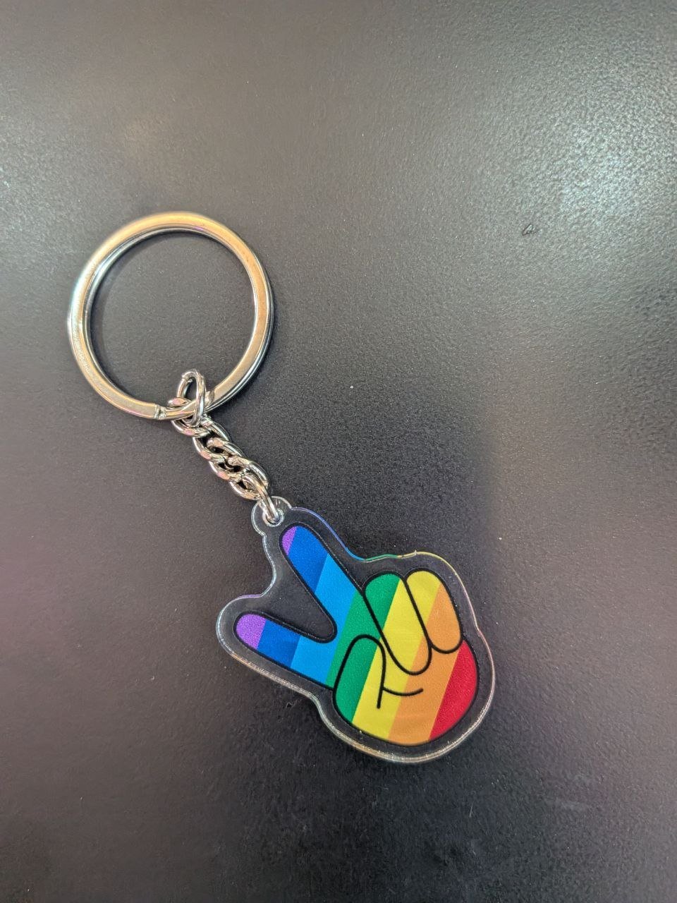 🌈 Pride Acrylic Peace Keychains