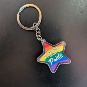 Acrylic Rainbow Star Keychains