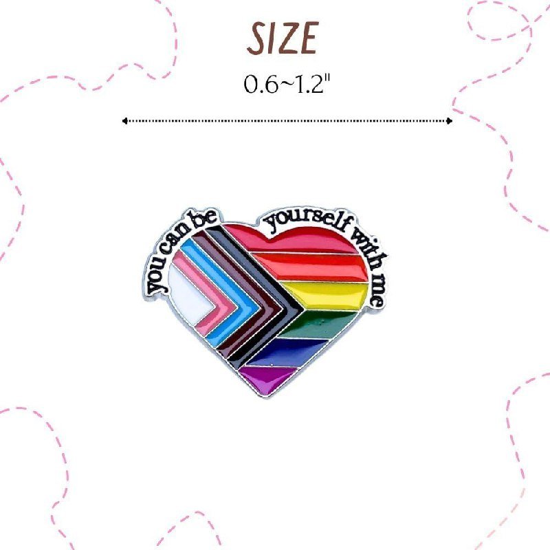 You Can Be Yourself With Me Lapel Pin - Image 2