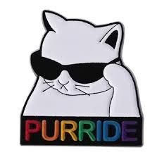 PURRIDE Cat Lapel Pin