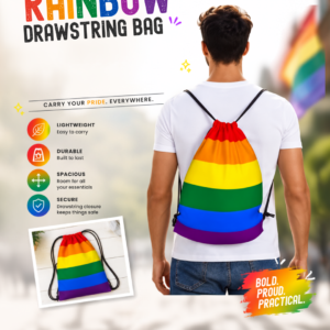 Rainbow Drawstring Bag