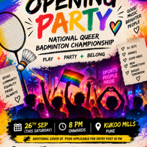 OPENING PARTY | NATIONAL QUEER BADMINTON CHAMPIONSHIP
